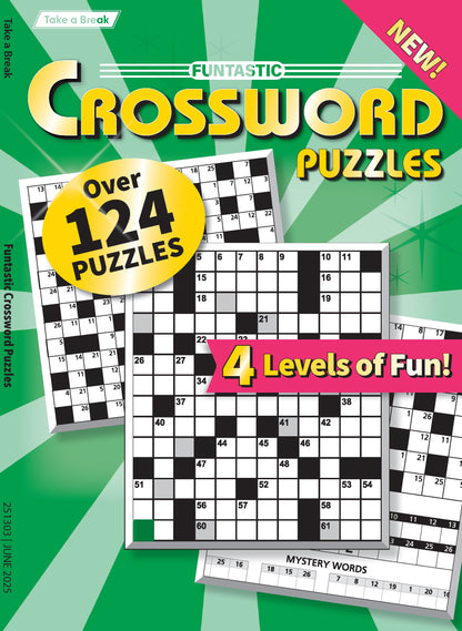 Take a Break - Funtastic Crossword 25.03.21: Over 124 Puzzles, 4 Levels, Hours Of Mind-Boosting Fun! Your First-Class Ticket To Unwind, Unplug, Relax & More!