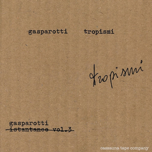 GABRIELE GASPAROTTI  Tropismi Cassette Tape