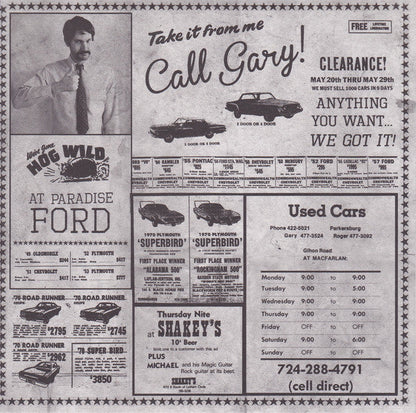 Used Cars / Wish You Were Hair Vinyl Record