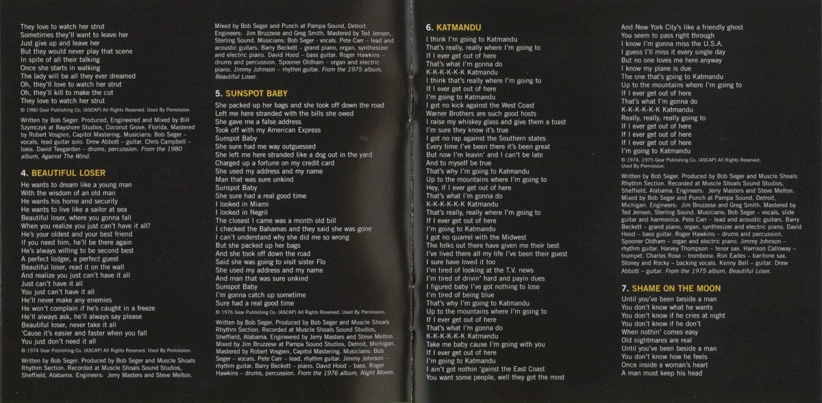 Bob Seger – Greatest Hits 2 Music CD
