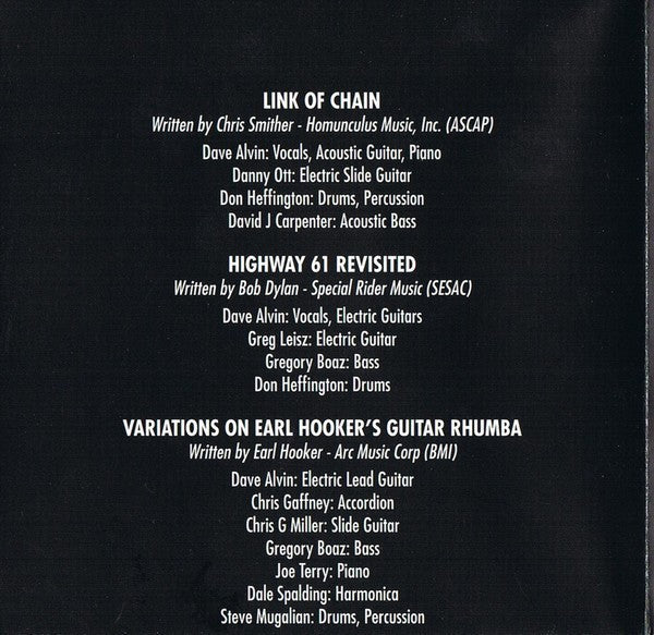 Dave Alvin – From An Old Guitar:  Rare and Unreleased Recordings Music CD
