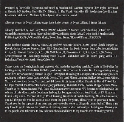 Dylan LeBlanc – Renegade Music CD