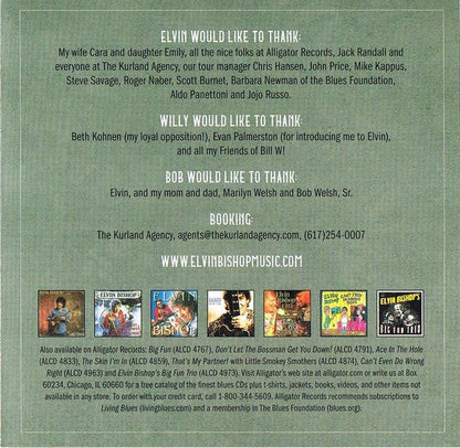 Elvin Bishop's Big Fun Trio – Something Smells Funky 'Round Here Music CD