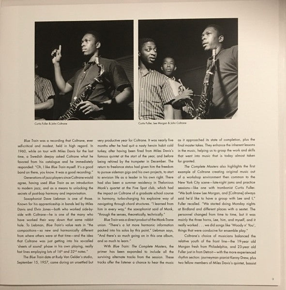 John Coltrane – Blue Train: The Complete Masters (2-LP Vinyl) Vinyl Record