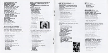 Metallica – Master Of Puppets Music CD