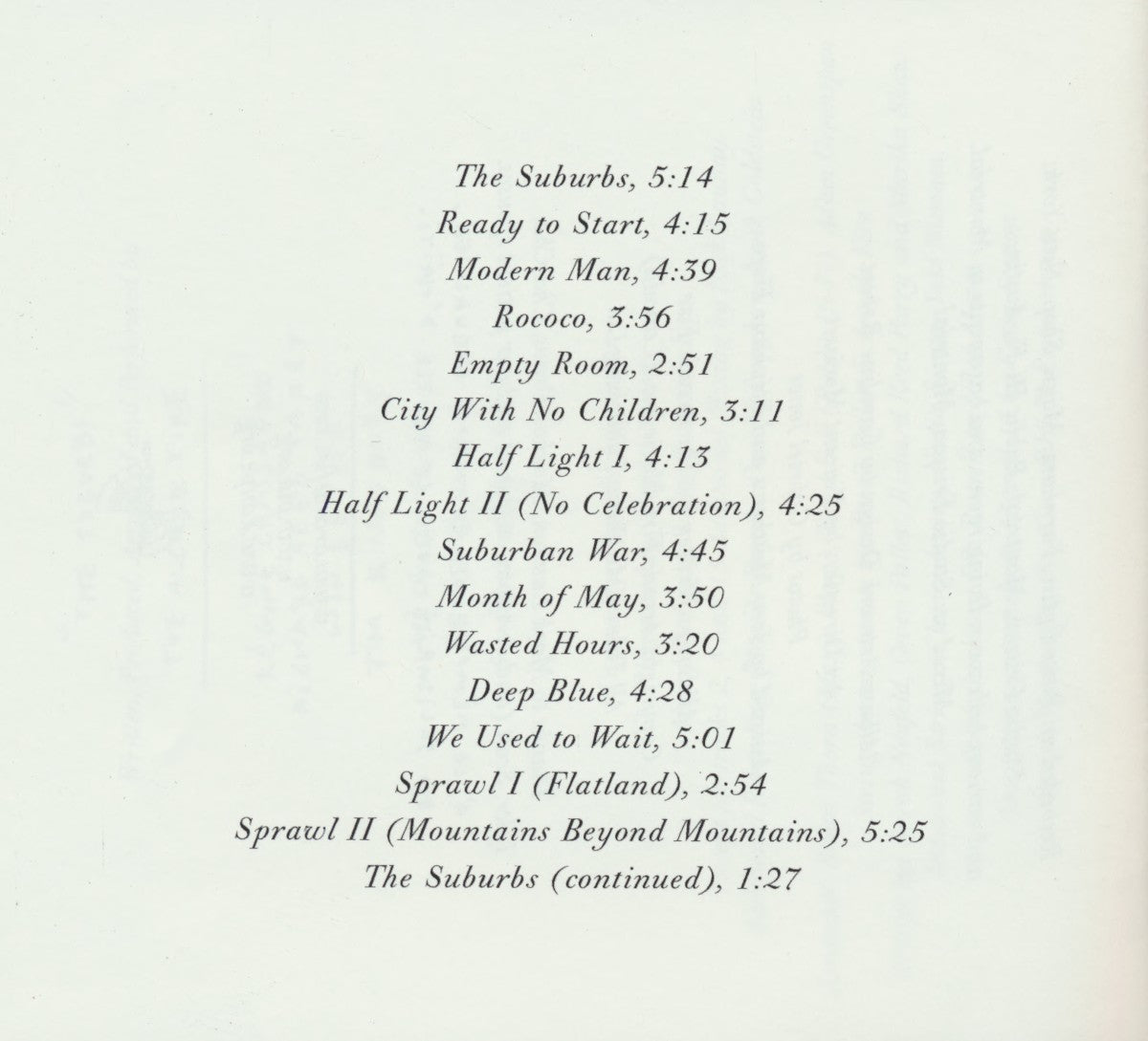 Arcade Fire – The Suburbs Music CD