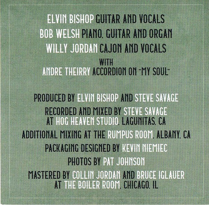 Elvin Bishop's Big Fun Trio – Something Smells Funky 'Round Here Music CD
