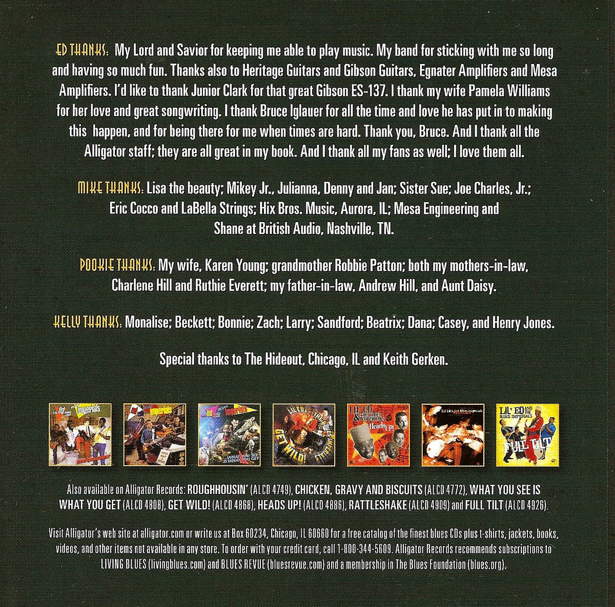 Lil' Ed and The Blues Imperials – Jump Start Music CD