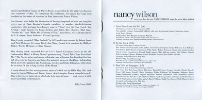Nancy Wilson – Save Your Love For Me... Music CD