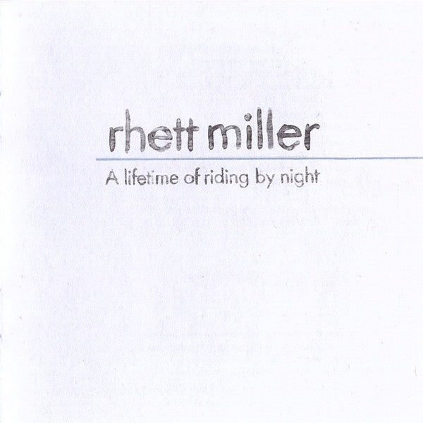 Rhett Miller – A lifetime of riding by night (LP Vinyl) Vinyl Record
