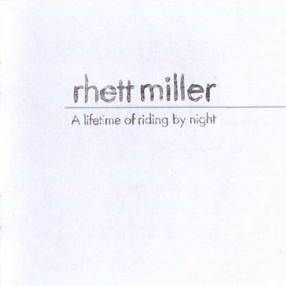 Rhett Miller – A lifetime of riding by night (LP Vinyl) Vinyl Record