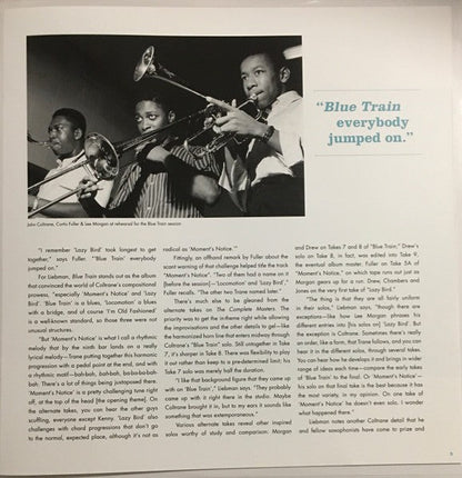 John Coltrane – Blue Train: The Complete Masters (2-LP Vinyl) Vinyl Record