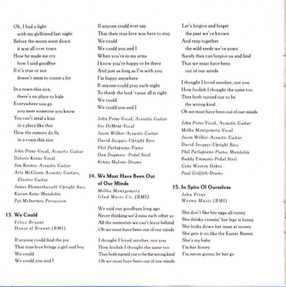 John Prine – In Spite of Ourselves Music CD
