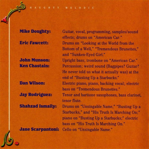 Mike Doughty – Haughty Melodic Music CD