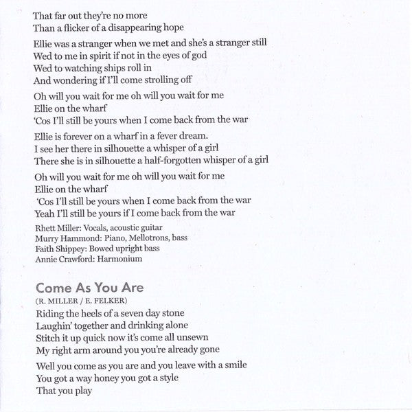 Rhett Miller – A lifetime of riding by night Music CD