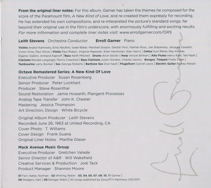 Erroll Garner – A New Kind of Love Music CD