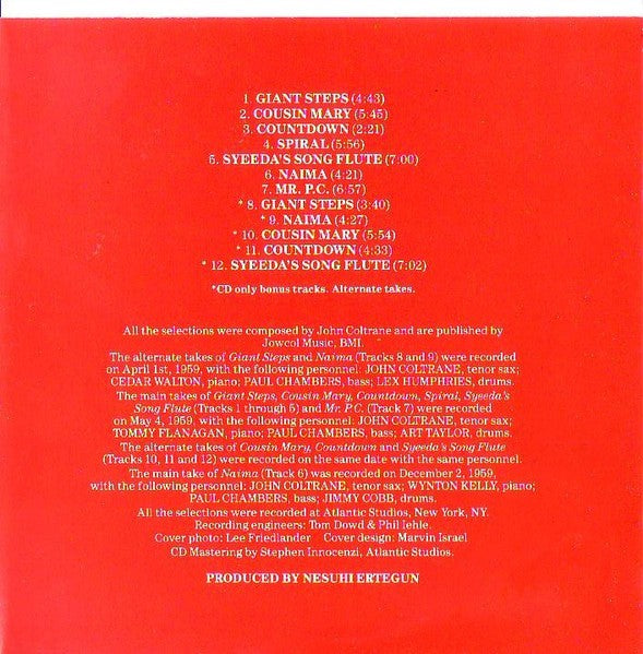 John Coltrane – Giant Steps Music CD