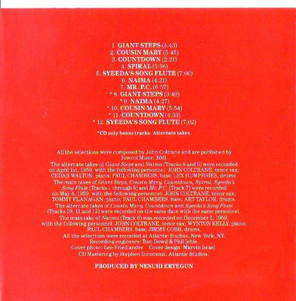 John Coltrane – Giant Steps Music CD