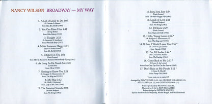 Nancy Wilson – Broadway My Way Music CD