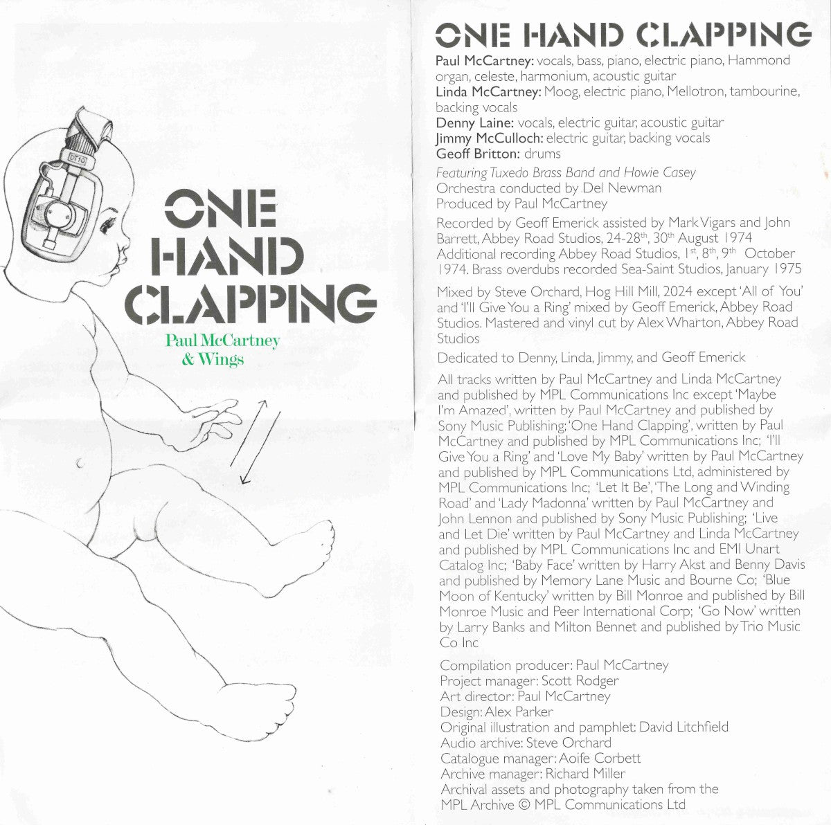 Paul McCartney And Wings – One Hand Clapping (2-CD)