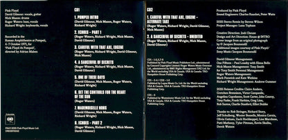 Pink Floyd – Pink Floyd At Pompeii - MCMLXXII Music CD