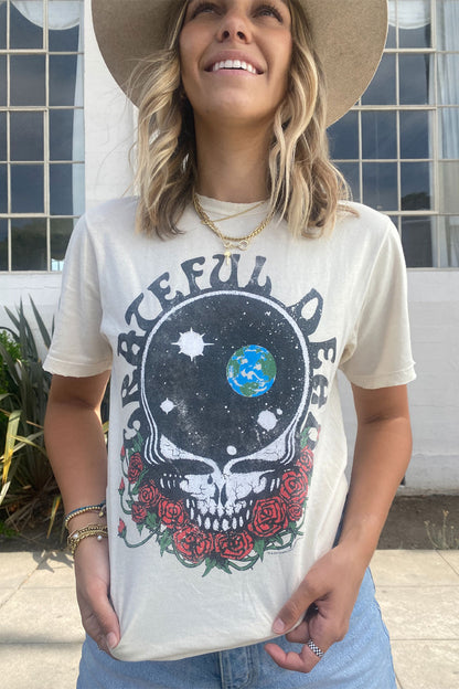 Grateful Dead 'Keep On' Tee Womens T Shirt White