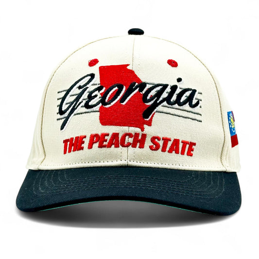 Georgia Snapback Hat - The Sanford (Cream/Black)