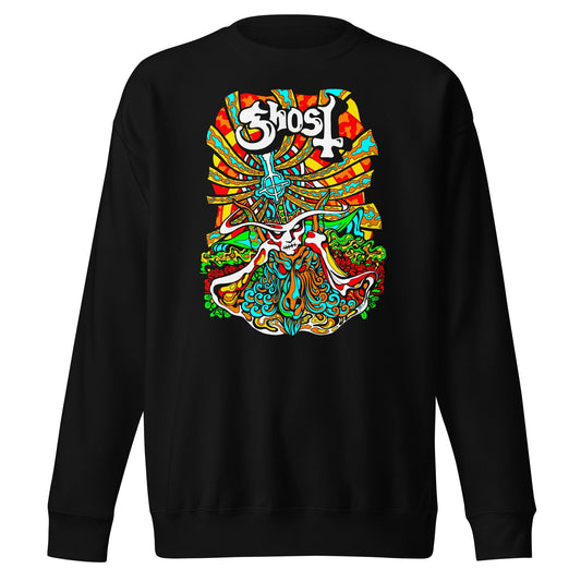 Ghost Psychedelic Mens Sweatshirt Black