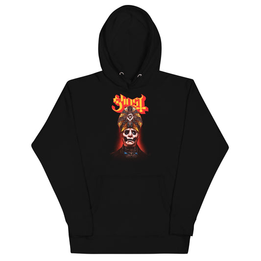 Ghost Red Glow Mens Hoodie Black