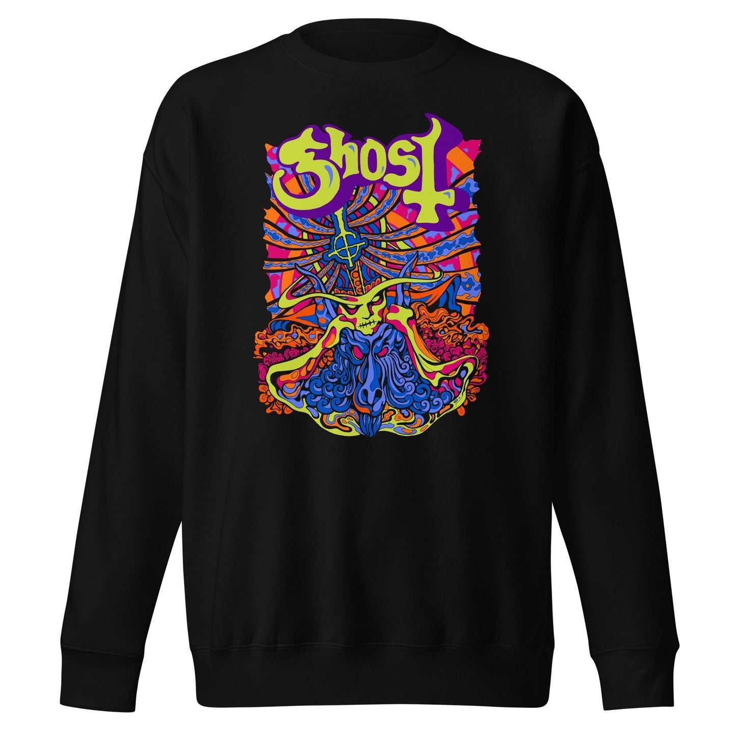 Ghost Stained Glass Mens Sweatshirt Black