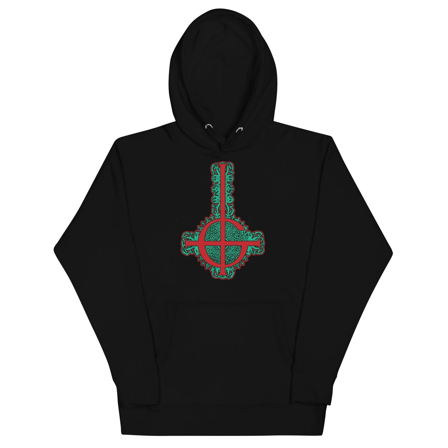 Ghost Cross Mens Hoodie Black