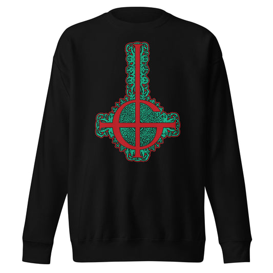 Ghost Cross Mens Sweatshirt Black