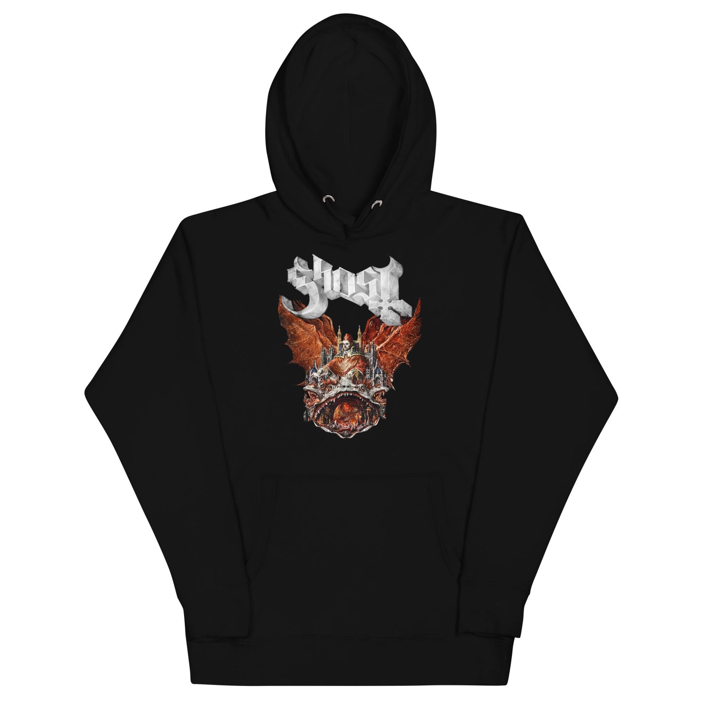 Ghost Gilded Logo Mens Hoodie Black