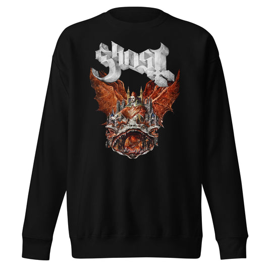 Ghost Gilded Logo Mens Sweatshirt Black