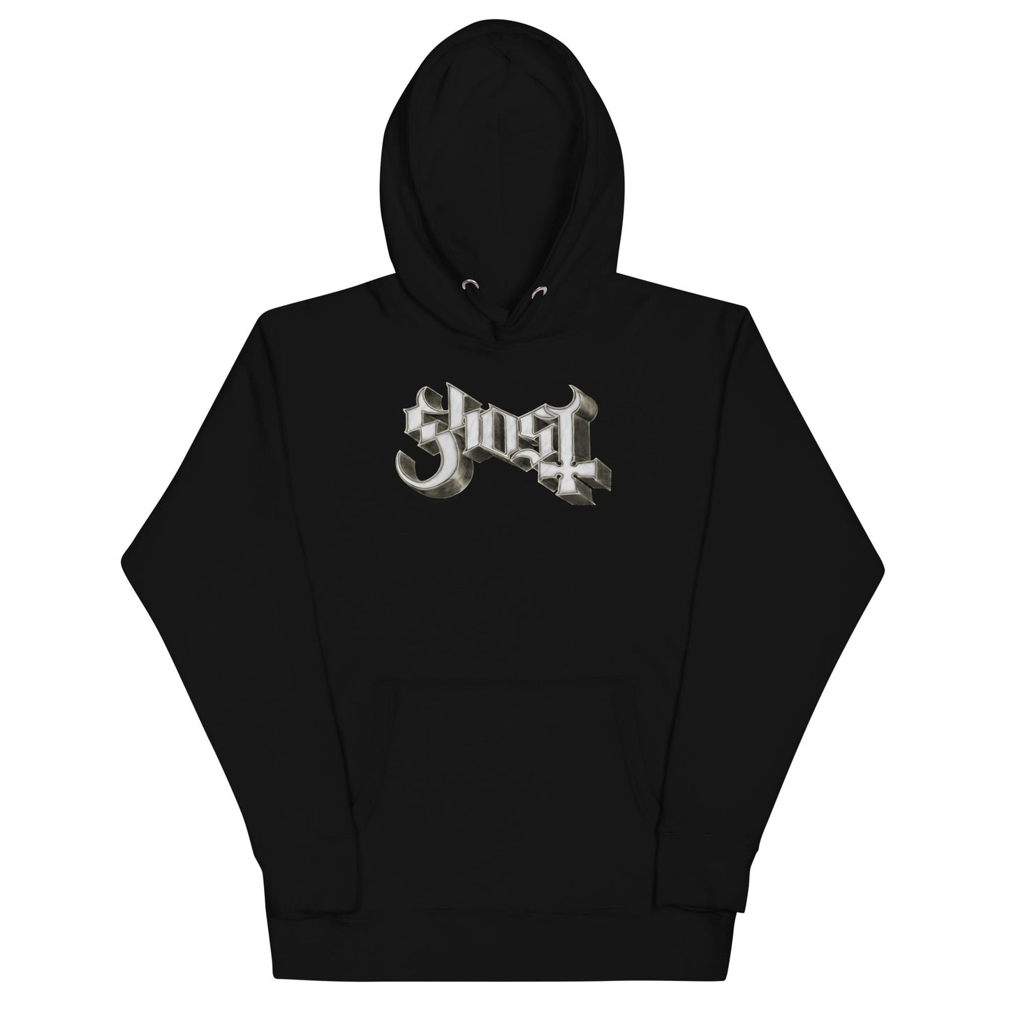 Ghost Sliver Logo Mens Hoodie Black