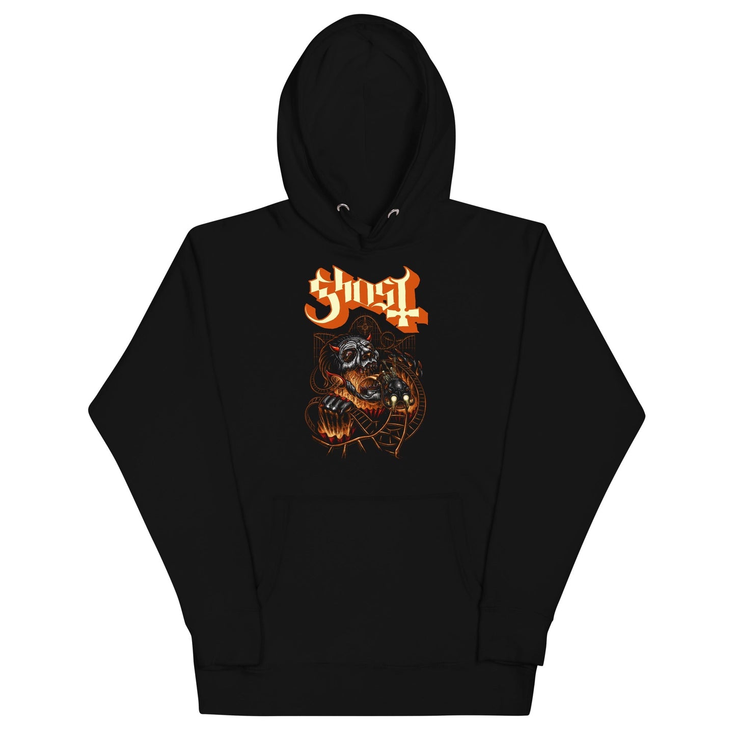 Ghost Downward Path Mens Hoodie Black