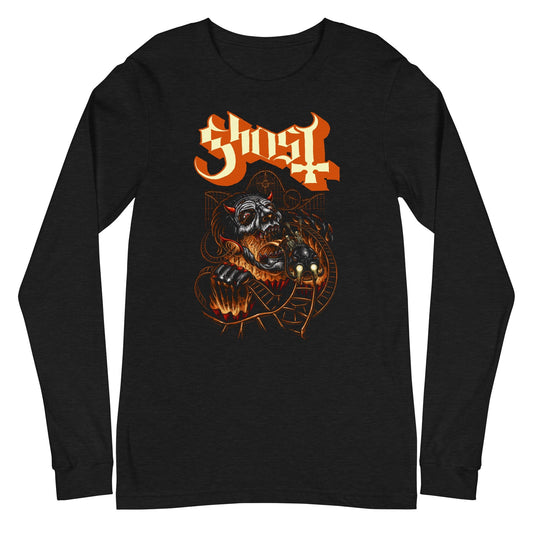 Ghost Downward Path Mens Long Sleeve T Shirt Black