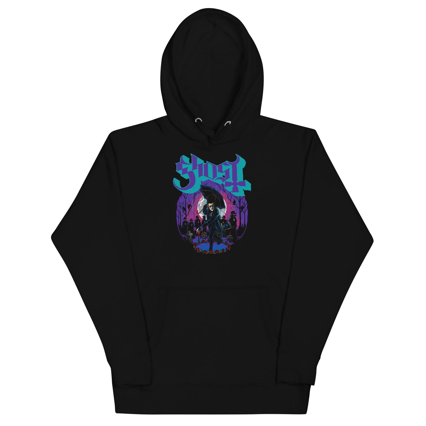 Ghost Umbrella Mens Hoodie Black