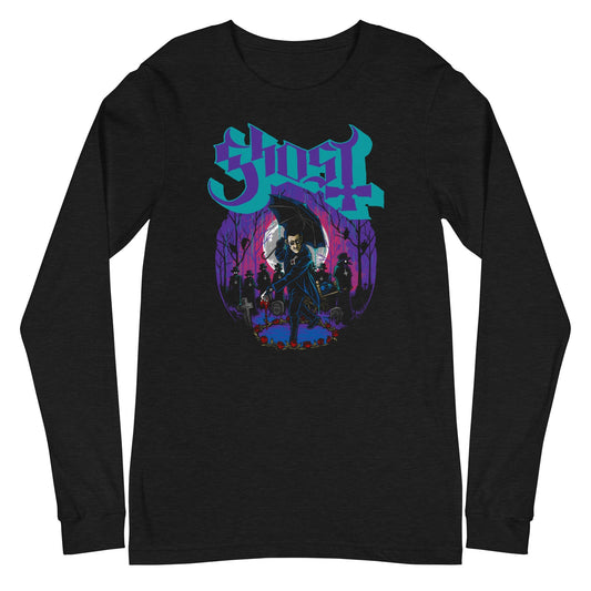 Ghost Umbrella Mens Long Sleeve T Shirt Black