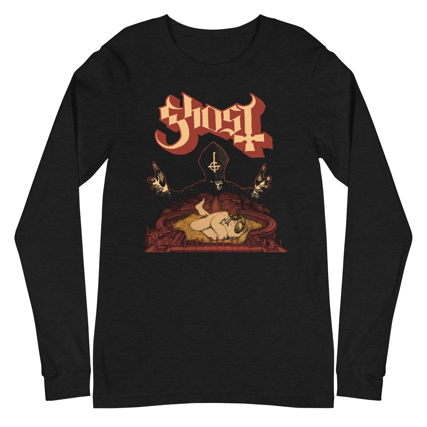 Ghost Beneath the Alter Mens Long Sleeve T Shirt Black