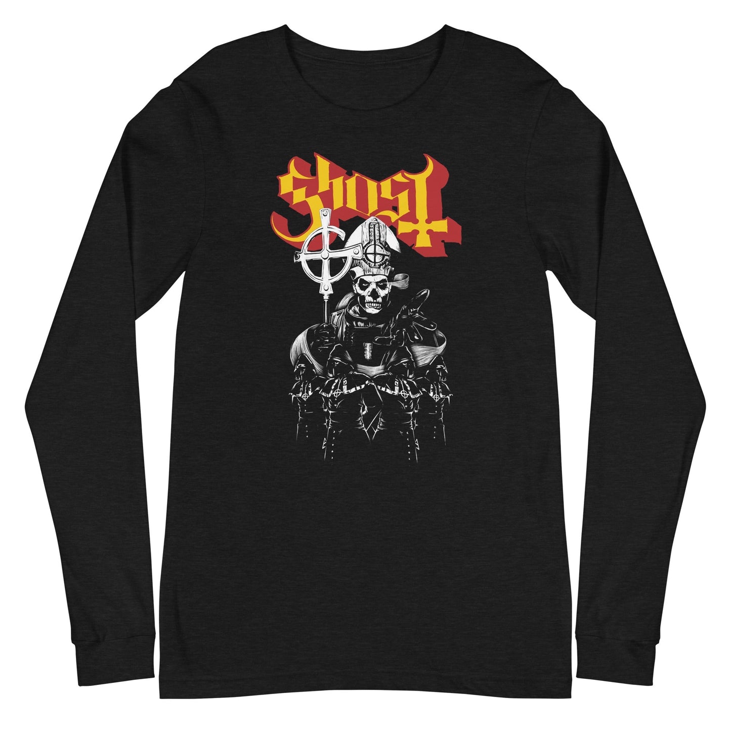 Ghost Below the Surface Mens Long Sleeve T Shirt Black