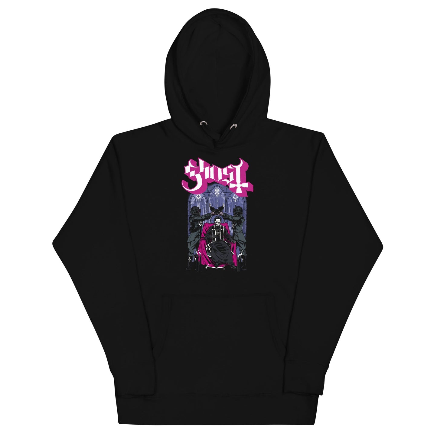 Ghost Pray for Us Mens Hoodie Black