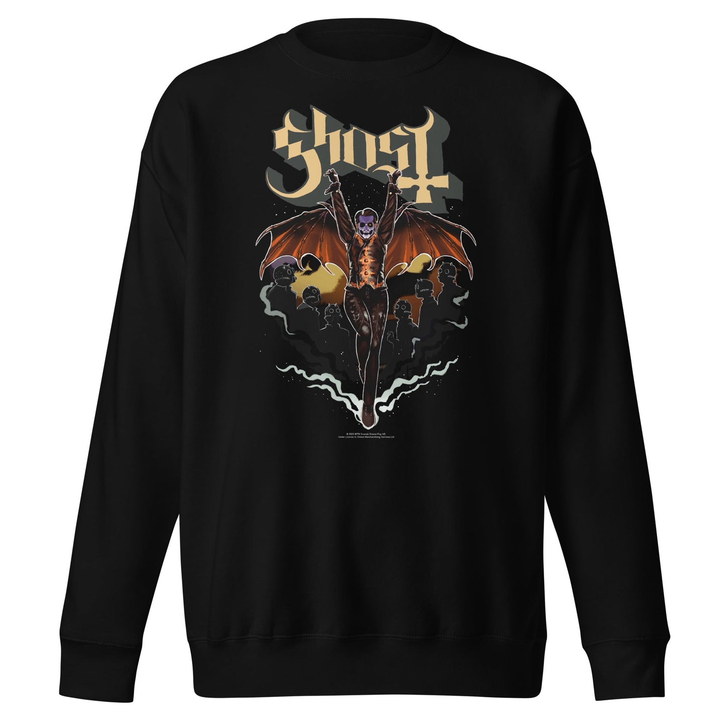 Ghost Fly Over Mens Sweatshirt Black