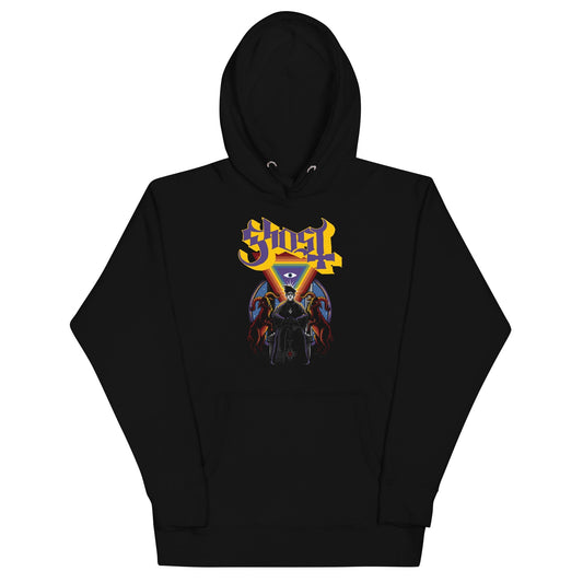 Ghost Eye of Providence Mens Hoodie Black