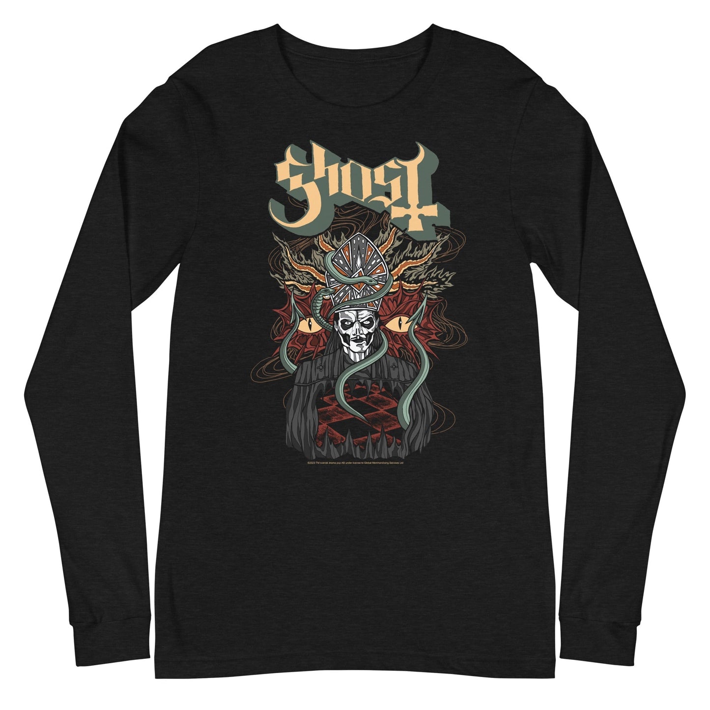 Ghost Soiled Earth Mens Long Sleeve T Shirt Black