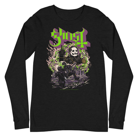 Ghost Graveyard Mens Long Sleeve T Shirt Black