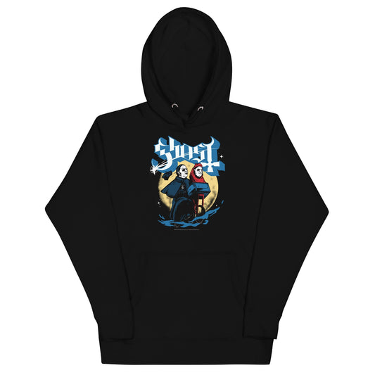 Ghost Two Headed Monster Mens Hoodie Black