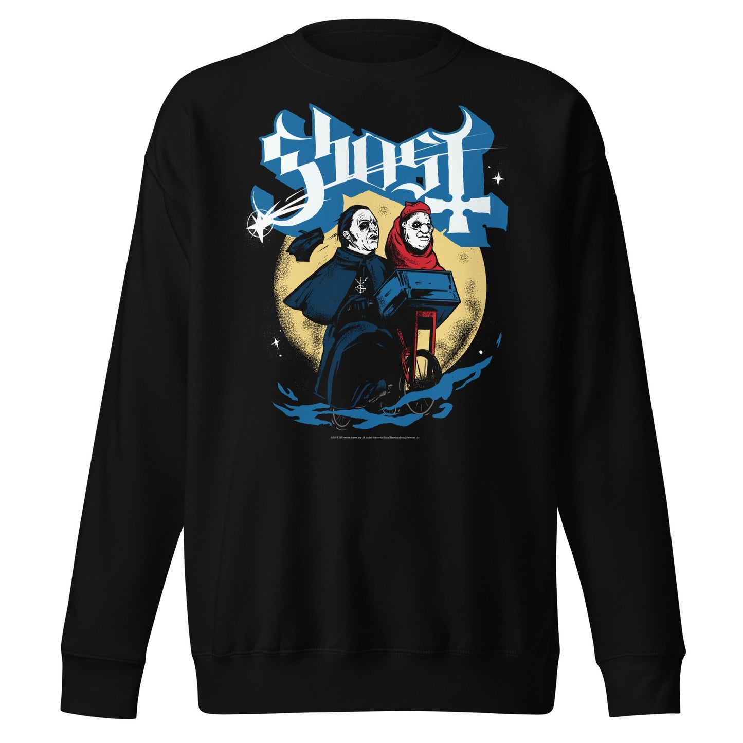 Ghost Two Headed Monster Mens Sweatshirt Black