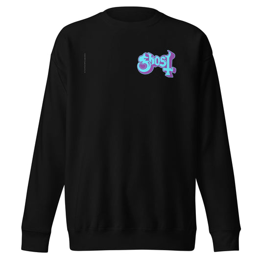 Ghost Left Chest Logo Mens Sweatshirt Black