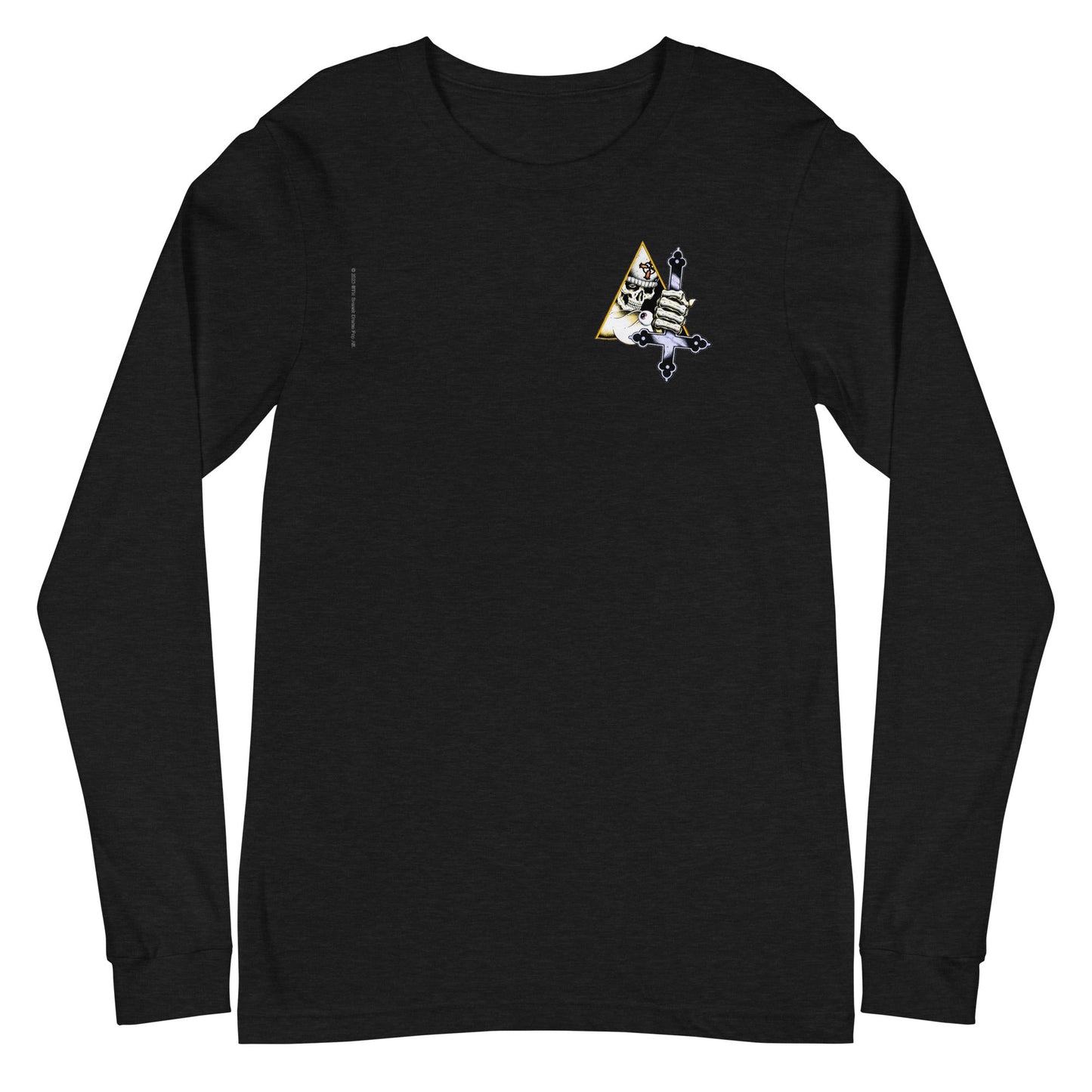 Ghost Triangle Logo Mens Long Sleeve T Shirt Black